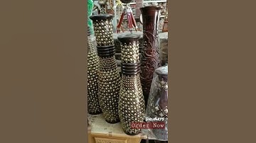 Wooden Flower Vase Home Decor,Contact for more-7618429008 #newvideo #youtubevideo #shortvideo #short