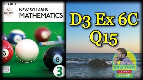 Q15 || Ex-6C || D3 || NSM || Coordinate Geometry || O