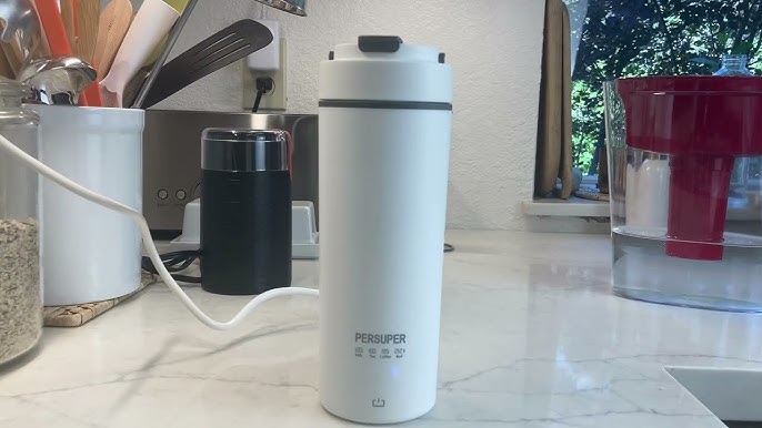 Electric Heating Cup Thermos Bottle Stainless Steel Water Bottle Electric  Kettle Portable Water Boiler Travel Coffee Mug Warmer