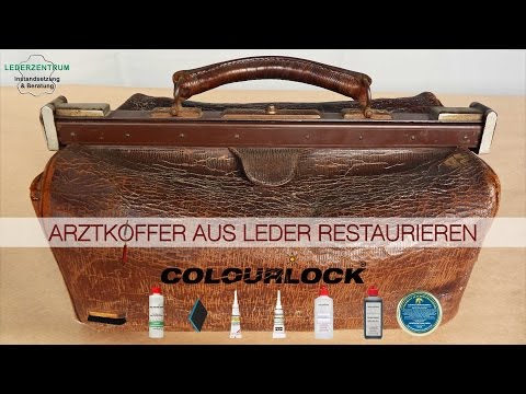 Arztkoffer aus Leder restaurieren - www.lederzentrum.de | COLOURLOCK