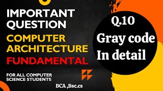 Gray Code Explained in Hindi | Binary Reflected Gray Code with Examples | Gray code in detail | BCA