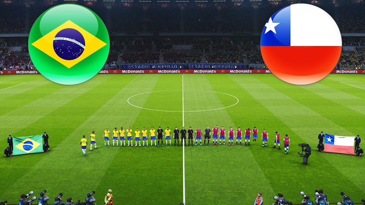 Brazil vs Chile - Quarter Final - COPA AMERICA 2021 Gameplay 