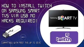 How to Twitch On Samsung Smart TV Via USB - YouTube