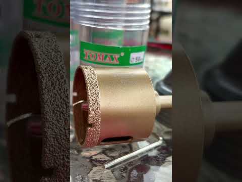 Коронки для керамограніта плитки 50 мм алмазні TOMAX, видео 1