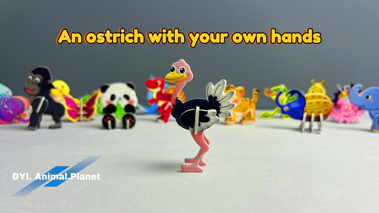 🦩Build an Ostrich Toy – Fun DIY Animal Puzzle for Kids! ✨