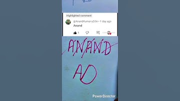Anand name #signature #calligraphy #art #handwriting #drawing #yt #shorts