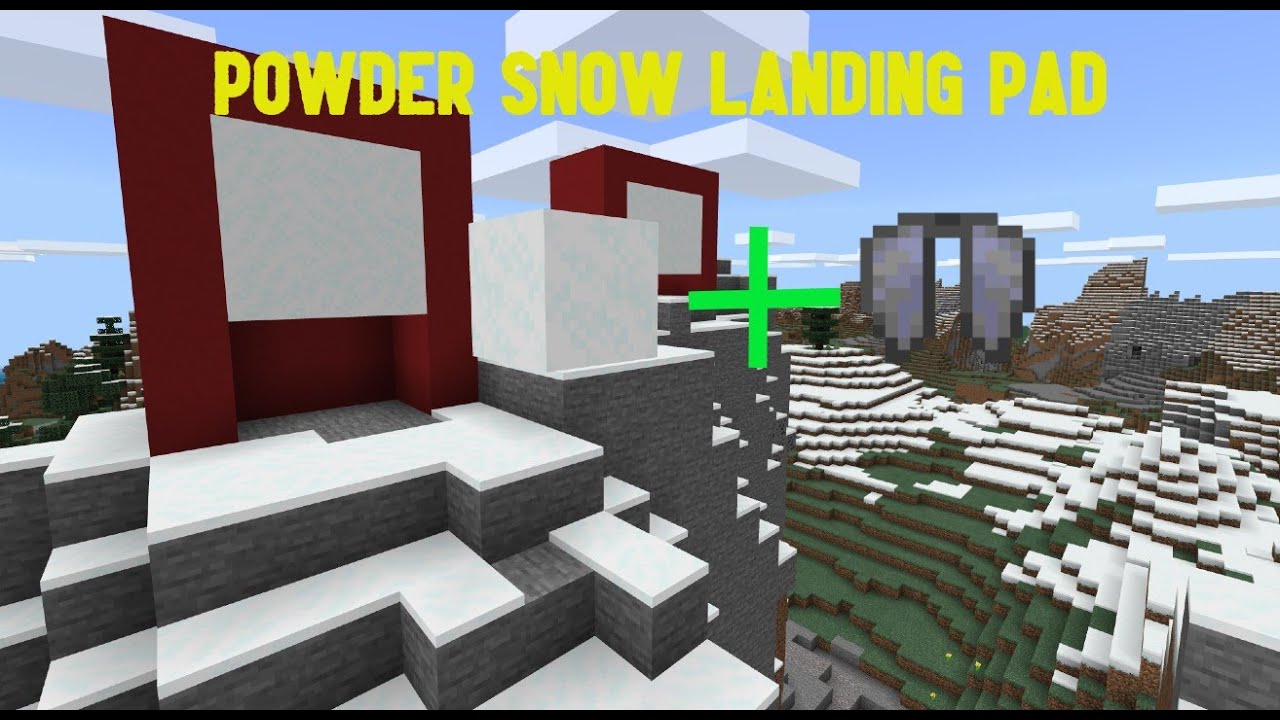 Powder Snow Elytra Landing Pad YouTube