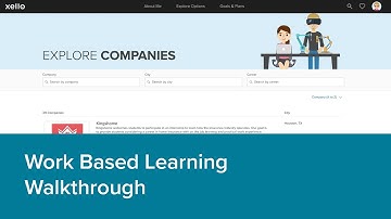 Work Based Learning Walkthrough