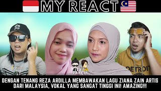 TINGGI SUARANYA! REZA NYANYI LAGU ZIANA ZAIN PUTUS TERPAKSA MALAYSIA REACTION