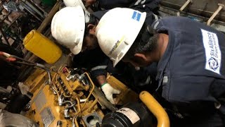 cat c6.6  marine engine  how to adjust valve lash .and installation new harness method.