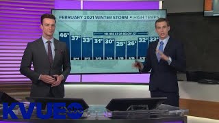 February 2021 storm: Tracking the storm's timeline in Austin | KVUE