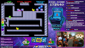 Highlight: Arcade Mode - Bubble Bobble - New High Score! - 178850