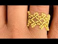 Sprig Ring Made Of Beads- DIY Tutorial