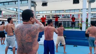 Senam Pagi Napi Lapas Narkotika Samarinda