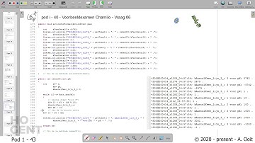 [Pod i - 43] Voorbeeldexamen Chamilo - Vraag 06 (Slot)