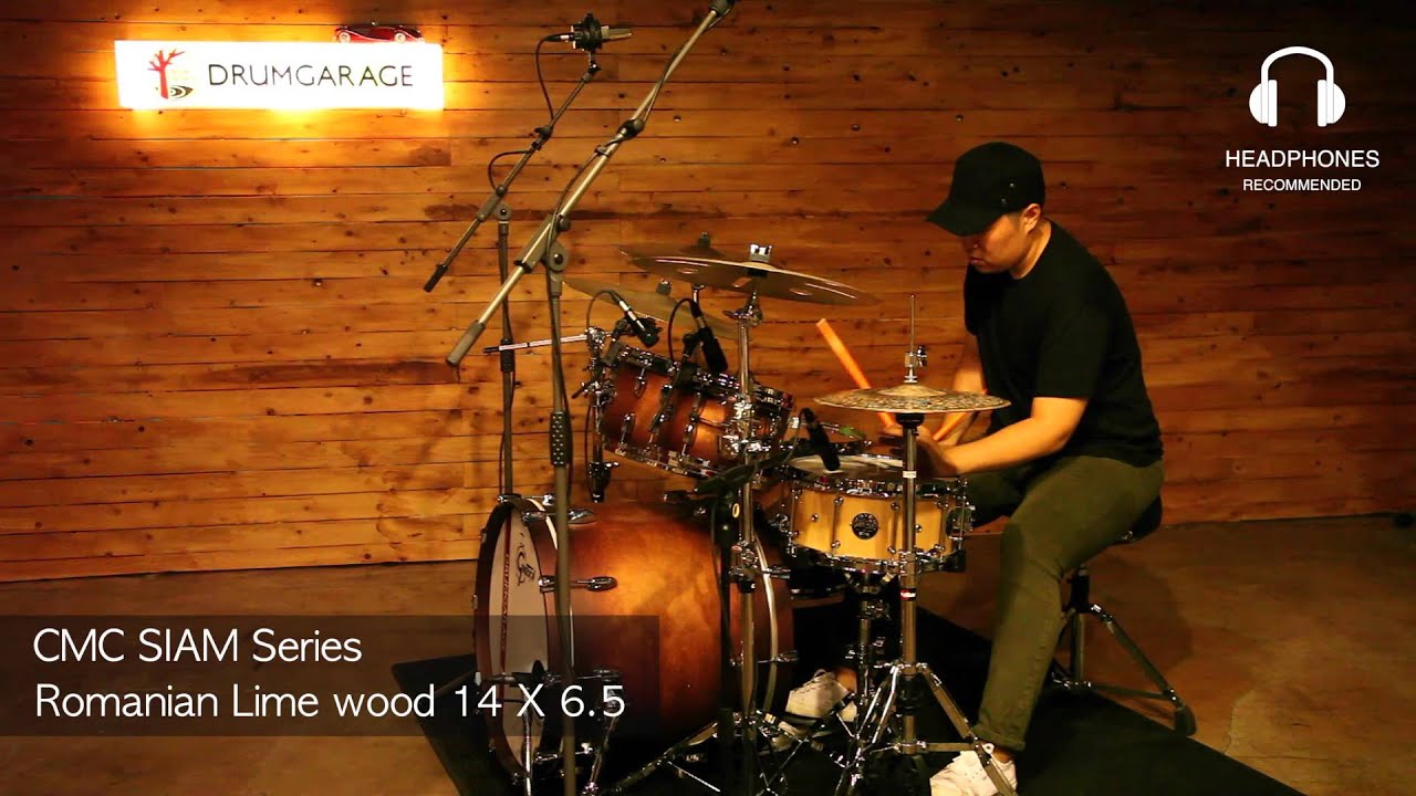 [Sound Sample] Siam Series Romanian Lime Wood Block Shell Snare drum by www.drumgarage.co.kr