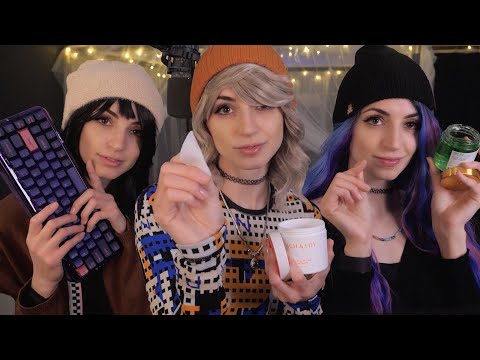 ASMR Triplets | Binaural Ear Layered Triggers for sleep ~