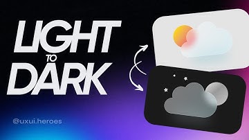 ☀️ Intractive animation - Light & Dark mode in figma 🌑