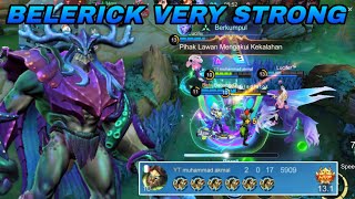 BELERICK NEW BUILD VERY STRONG!! ENEMY WILL UNINSTALL THIS GAME AFTER THIS MATCH😂!! MOBILE LEGENDS