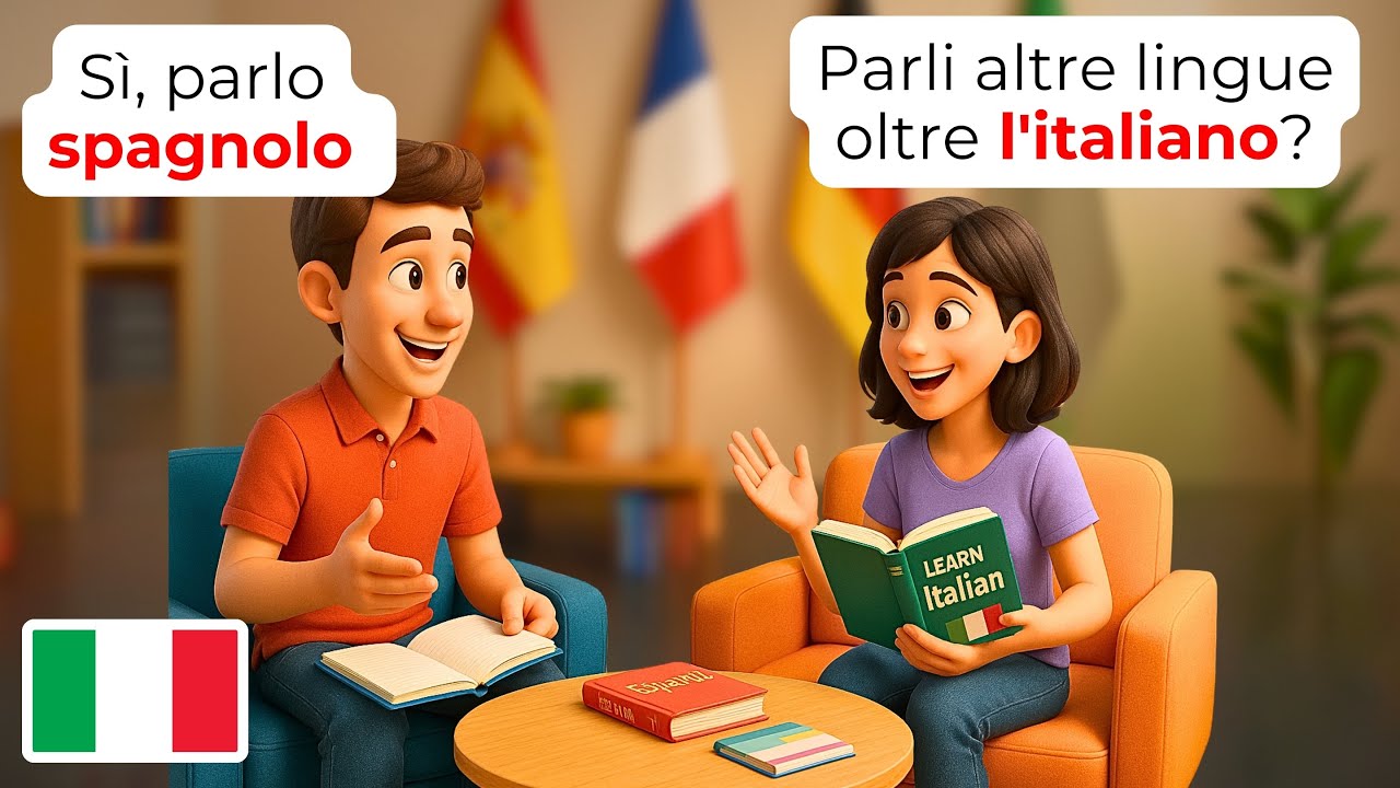 🇮🇹 Учите итальянский через естественные диалоги | Уровень A1-A2 для начинающих | Учите итальянский