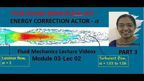 FLUID KINETICS- ENERGY CORRECTION FACTOR 