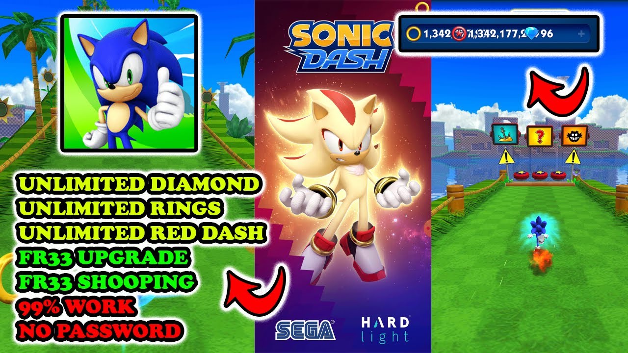 Donwload Sonic Dash Mod Apk Terbaru 2023 Unlimited Diamond &