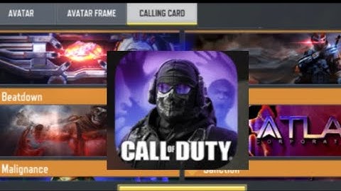 Calling Card Collection COD Mobile (rare)