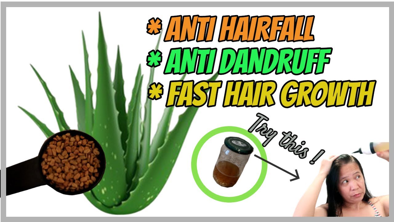 FENUGREEK and ALOE VERA for FAST Hair Growth / ANTI DANDRUFF / ANTI