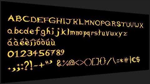 Creepy Sprite Font (+ Kerning settings for Construct 2/3) in 10 colours