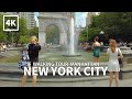 [4K] NEW YORK CITY - Walking around Washington Square Park, Saturday Afternoon, Midtown Manhattan