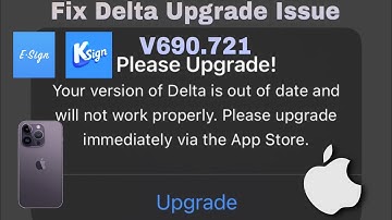 How to Fix Delta Executor iOS “Please Upgrade” issue | V690.721 | UNDETECTED 2025 