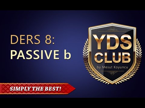 YDS Gramer Dersleri 8 - Passive B-part 1