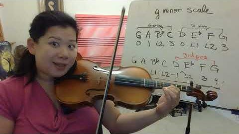 Viola: g minor 1 & 2 octaves scale tutorial