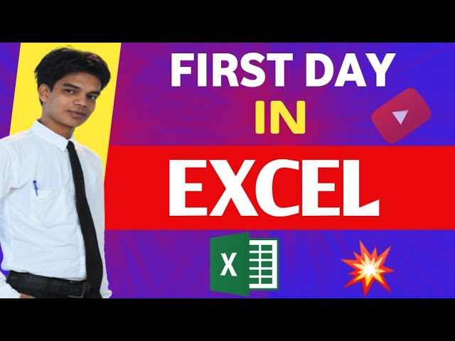 frist day in excel