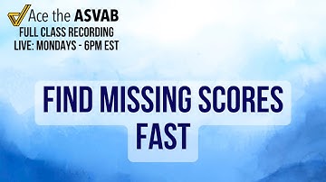 ASVAB Arithmetic Reasoning: Find Missing Test Scores Using Averages | Statistics Practice