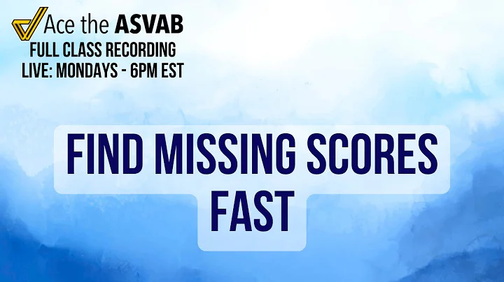 ASVAB Arithmetic Reasoning: Find Missing Test Scores Using Averages | Statistics Practice