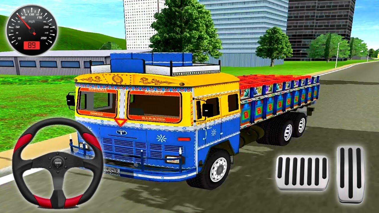 Future Truck Simulator : Hill Transport Driver Truck Parking Mobile Gameplay