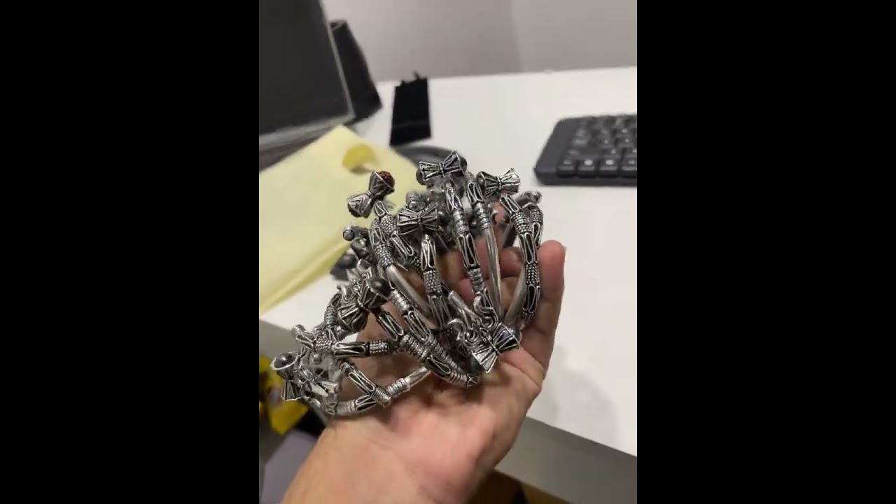 Trishul bracelet silver 