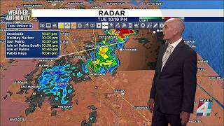 Showers and storms ending, Heat Advisory Wednesday