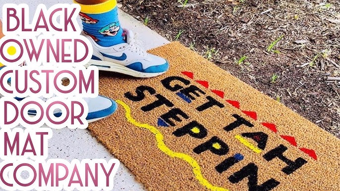 How to Make a Hand Painted Doormat Tutorial - Simply Made Fun