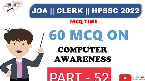 Computer MCQs || PART - 52 || JOA - 965 || HPSSC || #joait