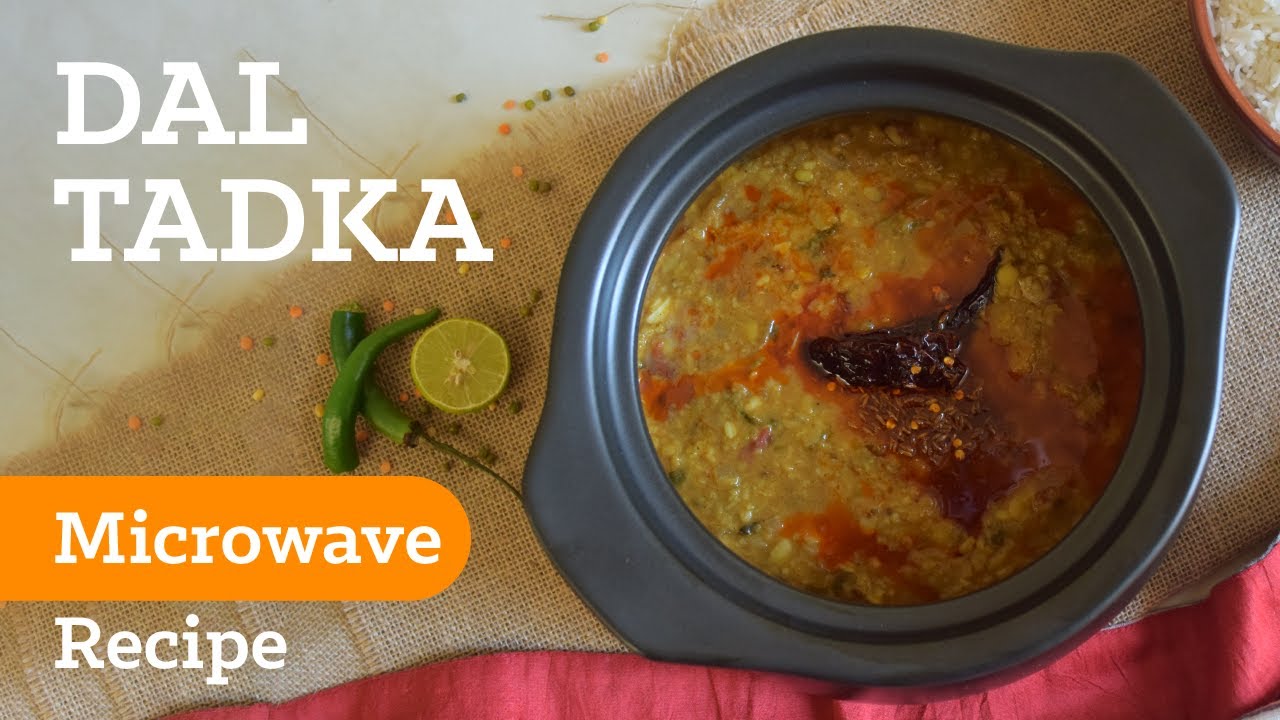 Dal Tadka ⟶ Restaurant-Style Easy Microwave Recipe!