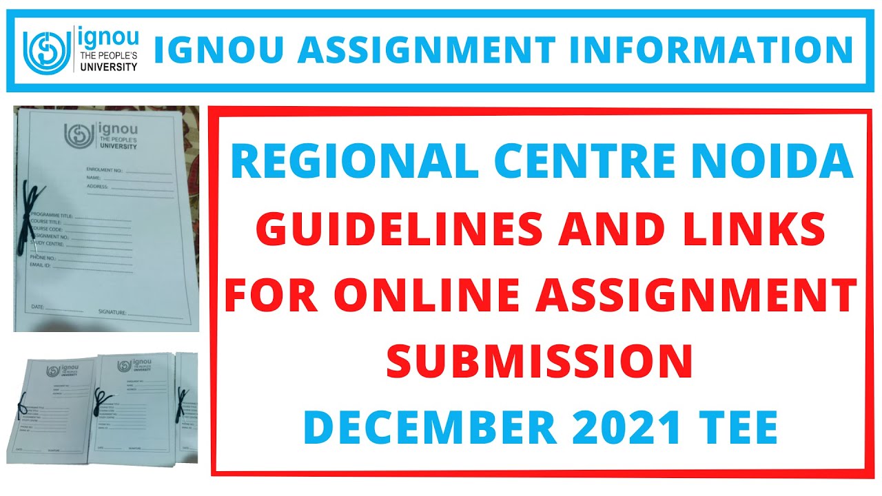 ignou rc noida assignment submission link