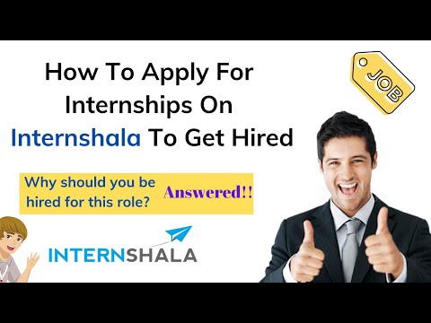 Video: How To Apply For An Internship For Work