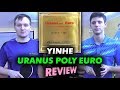 YINHE Uranus Poly EURO - обзор коротких шипов: опасность для соперника, контроль и вращение