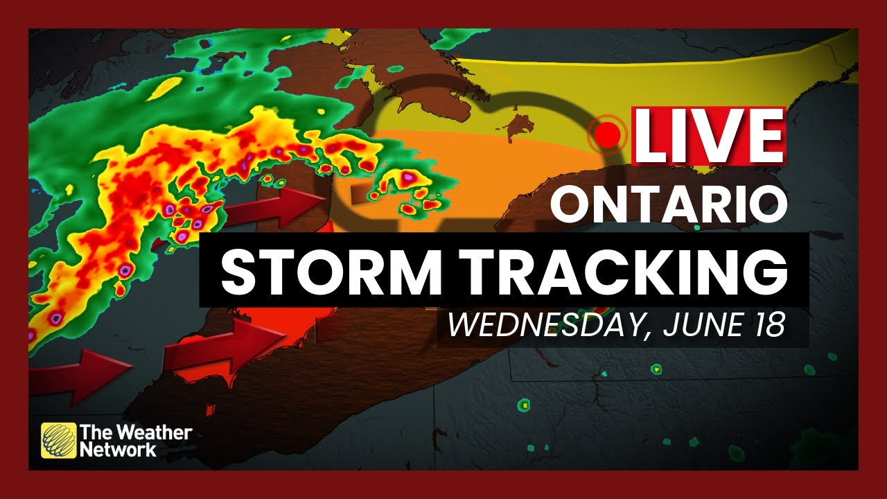 LIVE TRACKING: Late Evening Storms Move Across Southern Ontario - YouTube