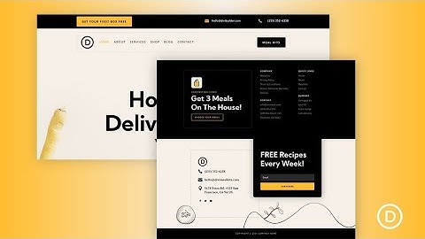 Download a FREE Header and Footer for Divi’s Meal Kit Layout Pack