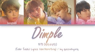 BTS (방탄소년단) - Dimple (Color Coded Lyrics Han/Rom/Eng) Resimi