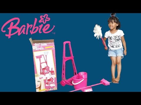 Barbie Cleaning Trolley In Pink | Kids Surprise Toy & Unboxing | Play & Review By Kids