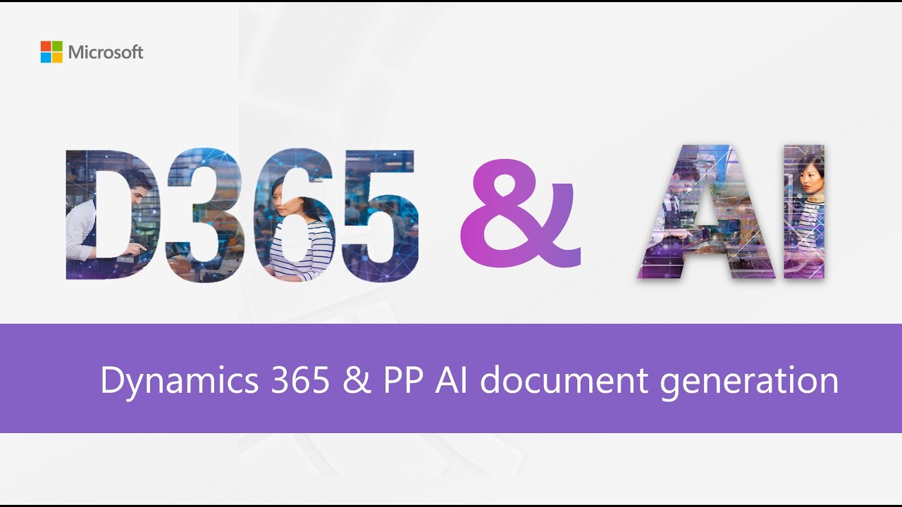 Dynamics 365 & Power Platform AI document generation - YouTube
